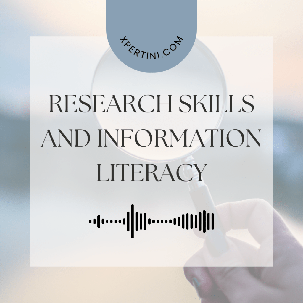 Research Skills and Information Literacy 95 Research Skills and Information Literacy
