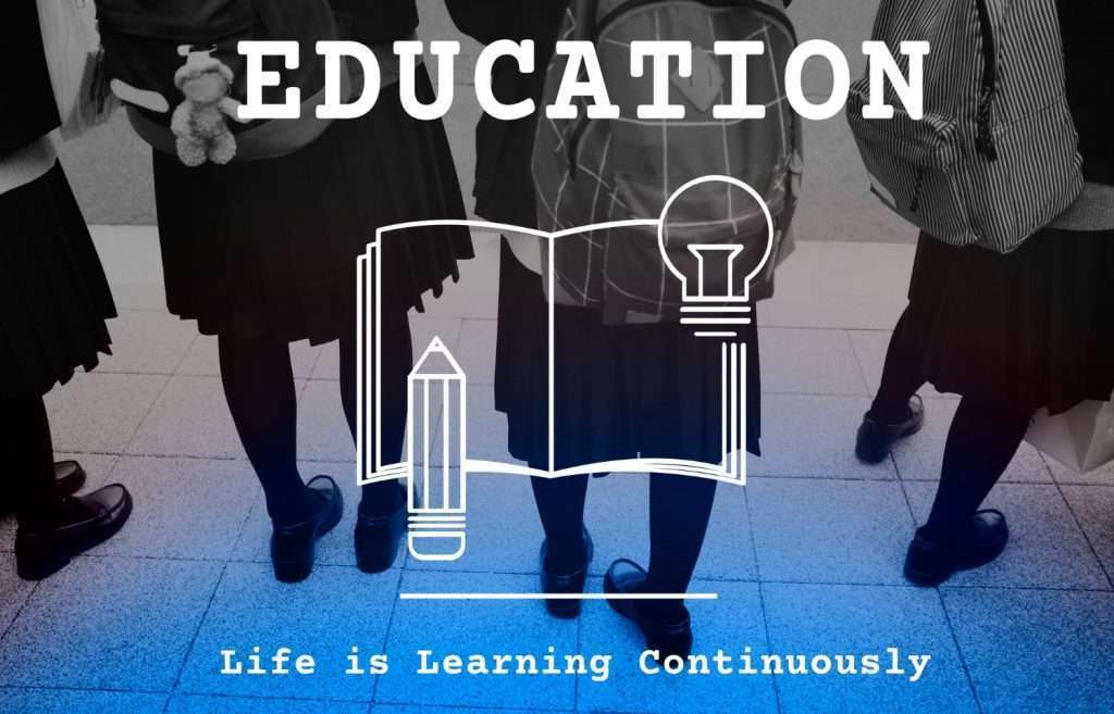 Continuous Education Success Stories: Inspiring Journeys of Lifelong Learners 1 education concept with kids backpacks background 1 1024x657 1