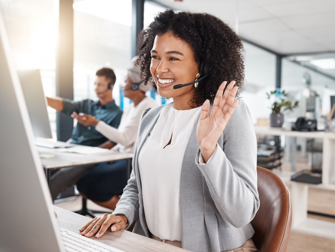happy mixed race call centre telemarketing agent w 2026 03 25 03 04 21 utc